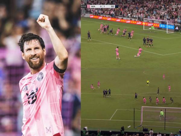 Messi marcó un golazo de tiro libre con el Inter Miami frente al San Diego en la MLS.