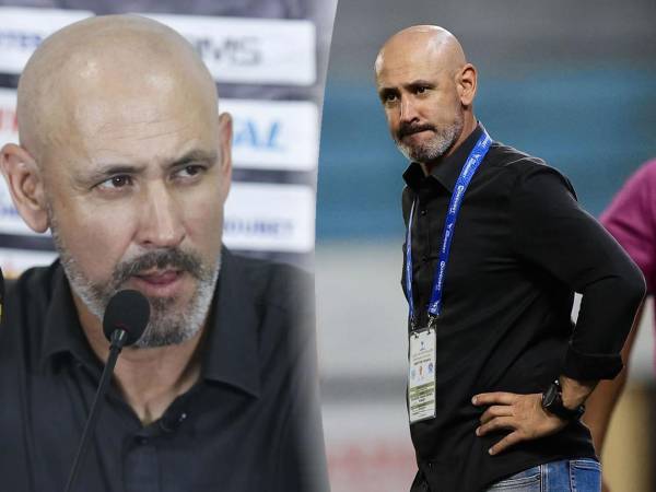 Eduardo Espinel, durante el partido contra el Real España en el inicio de la triangular.