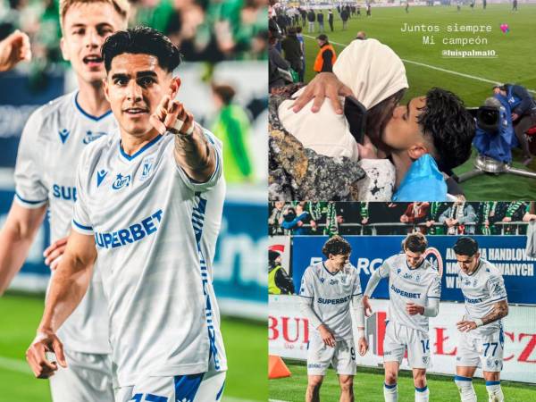 El futbolista hondureño Luis Palma vivió una tarde inolvidable este sábado al coronarse campeón de la Liga de Polonia con el Lech Poznán, luego de la victoria 3-1 frente al Radomiak Radom. Tras el pitazo final, el catracho celebró el título junto a su esposa y compartió una emotiva dedicatoria especial en medio de los festejos.