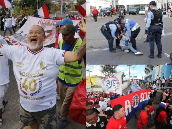 ¡AMBIENTAZO! Diario La Prensa te trae las mejores postales captadas en la previa del emocionante Clásico capitalino entre Olimpia y Real España por la jornada 10.