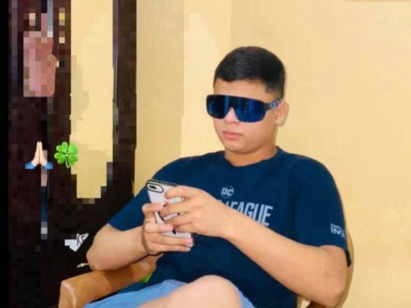 Fotografía en vida de Ricardo Cerrato, de 15 años de edad.