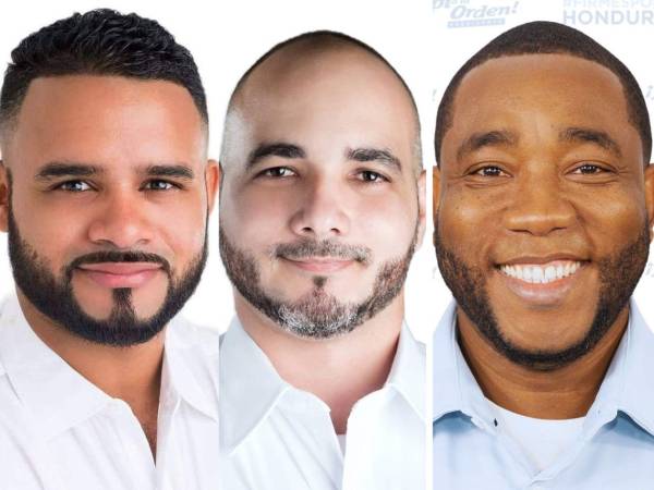 Alejandro Matute (Libre), Ariel Montoya (Libre) y David Manaiza (nacionalista).