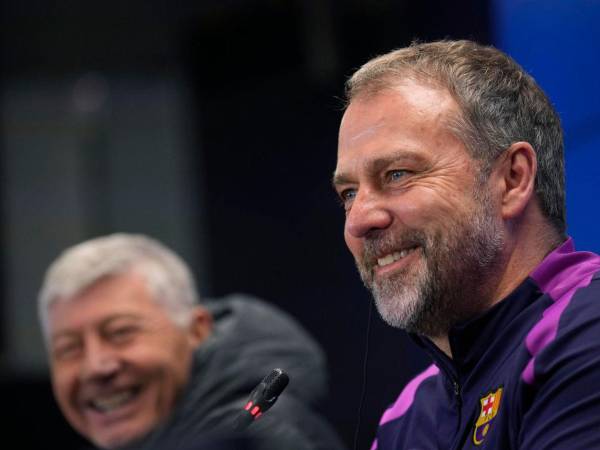 Hansi Flick en conferencia de prensa previo al duelo ante el Real Oviedo por LaLiga de España.