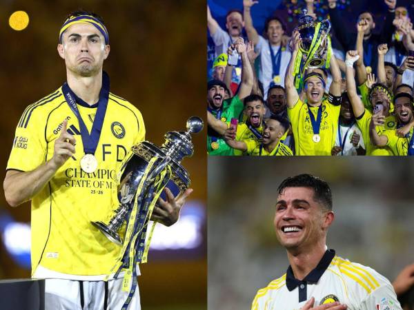 Entre lágrimas, abrazos y mucha emoción, Cristiano Ronaldo celebró el campeonato del Al Nassr en una noche histórica para el club saudí.