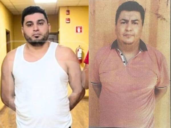 La DPI identificó a Josué Lenín Chicas Mejía (izquierda) y Héctor Moreno Ramos como cabecillas de la banda de El Mudo. Lenín Chicas fue capturado el 7 de mayo de 2026.