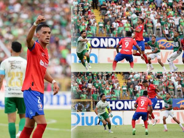 Emanuel Hernández marcó de cabeza el gol del empate 1-1 del Olimpia en la final contra el Marathón.