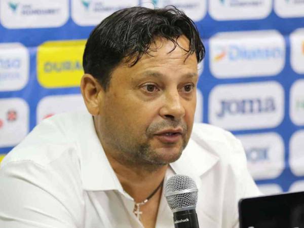 Jeaustin Campos en conferencia de prensa luego del triunfo del Real España sobre Motagua.