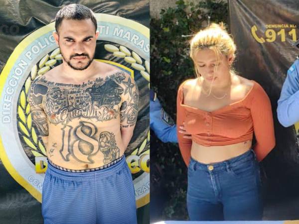 Momentos de la detención de los dos presuntos miembros de la Pandilla 18 vinculados a tiroteo en La Ceiba.