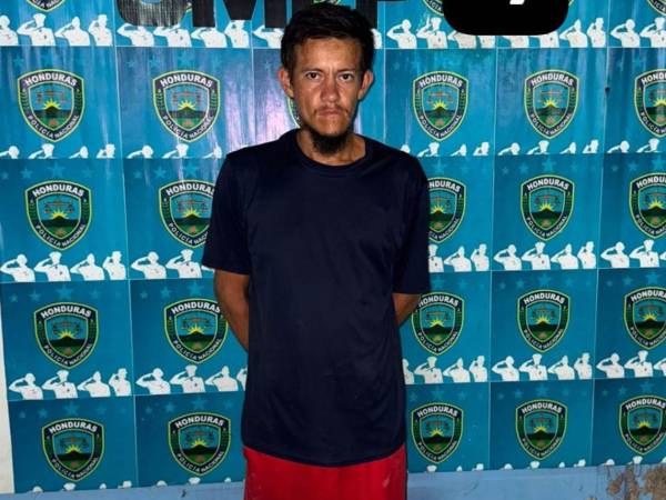 El detenido es originario y residente de San Pedro Sula