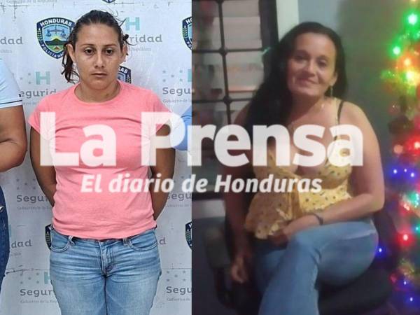 A la izquierda, Sayda Yolany Delcid Orellana, la mujer acusada de matar a Carla Garmendia (foto a la derecha) en un bar de El Progreso, Yoro.