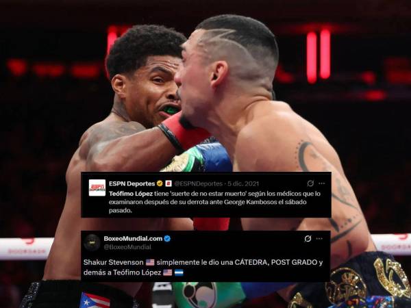 La prensa no tuvo piedad tras la derrota de Teófimo López y coincidió en un dominio absoluto de Shakur Stevenson.