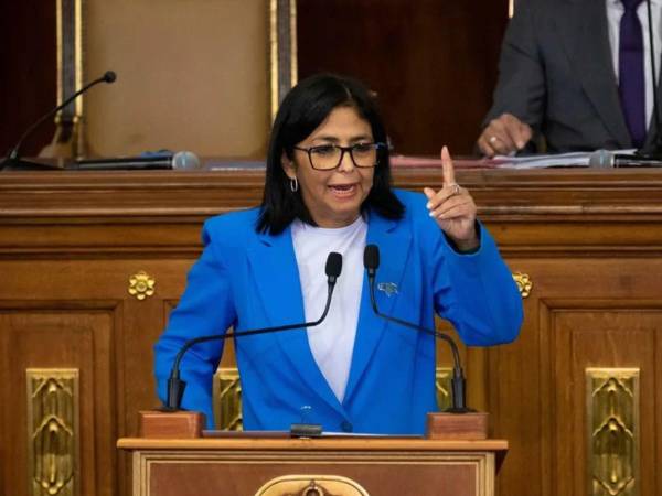 Delcy Rodríguez, presidenta encargada de Venezuela.