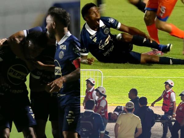 El Motagua regresó al triunfo esta noche en el Nacional: los azules golearon 4-1 a Lobos y fuera de la fiesta, Jorge Serrano genera preocupación tras lesión.