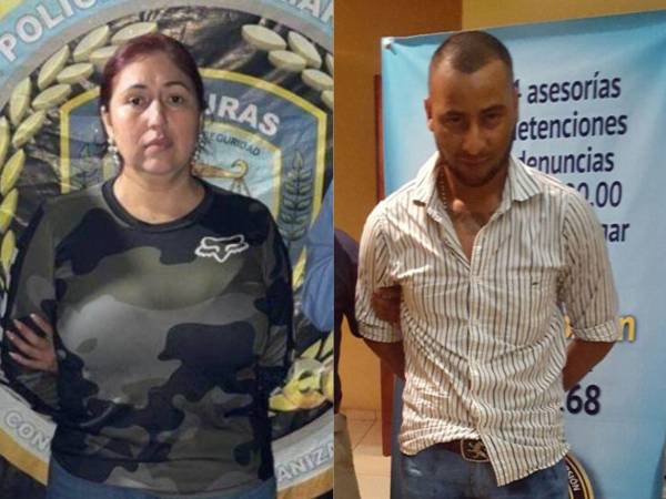 Martha Yessenia López Escobar y el extinto sicario Ángel Adalberto Martínez Núñez, alias Caballo Loco.