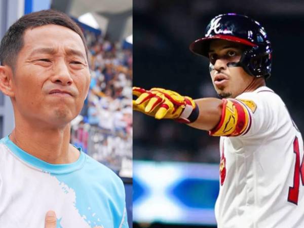 Shin Fujiyama recibió una inesperada y especial sorpresa de parte del beisbolista hondureño Mauricio Dubón.