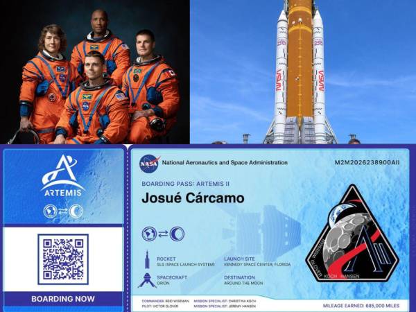 La misión Artemis II de la NASA, que será el primer vuelo tripulado alrededor de la Luna en más de 50 años, no solo llevará astronautas: también viajarán millones de personas, al menos de manera simbólica.