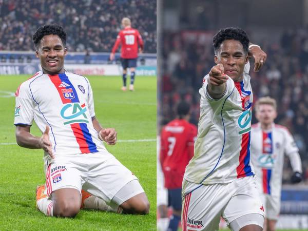 Endrick marcó su primer gol con el Lyon en su debut en Francia.