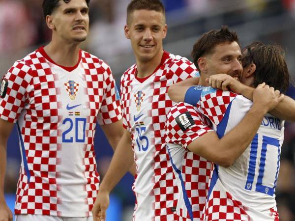 Jugadores de Croacia celebrando uno de sus goles ante Ghana en el Mundial 2026.
