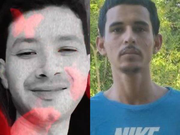 Fotos en vida de Andy Samir Flores, izquierda y Carlos Humberto Santos.