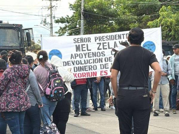 Inversionistas de Koriun en Tegucigalpa este jueves 31 de julio.