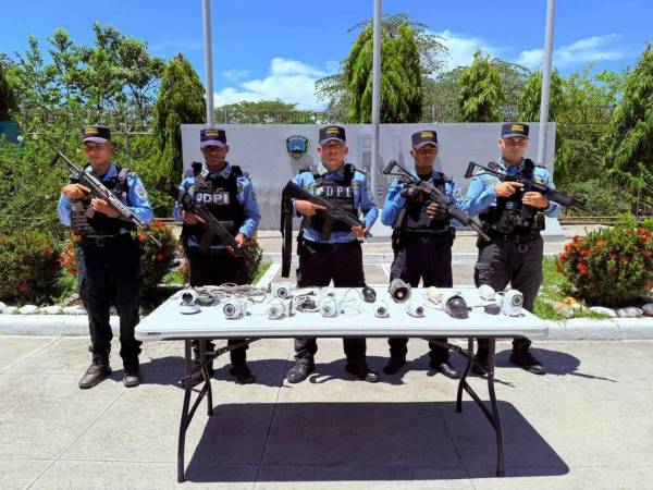 Policía desmantela sistema de vigilancia de estructura criminal en San Pedro Sula