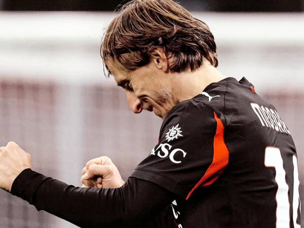 La emoción de Luka Modric tras la victoria del AC Milan que lo coloca en la cima del Calcio.