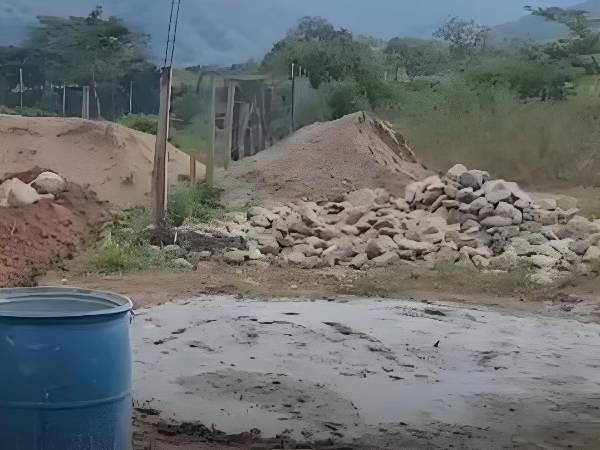 Lugar en el que se encontraban construyendo los albañiles que, lamentablemente fallecieron de manera violenta.