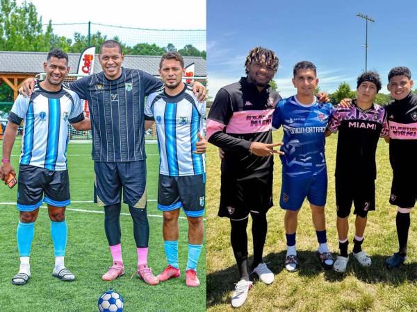Futbolistas activos y otros retirados de la Liga Nacional de Honduras participaron en un torneo de fútbol burocrático en Estados Unidos.