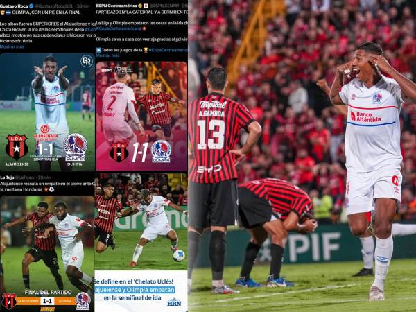 La prensa deportiva de Honduras y Costa Rica reaccionaron al empate que sacó Olimpia en su visita al Alajuelense en la ida de semifinales de la Copa Centroamericana 2025, el cual ven como ventaja. El estadio Morera Soto es de entrenamiento para el León, dicen.