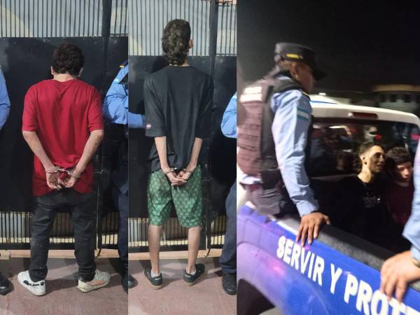 Agentes policiales capturaron a tres supuestos miembros de la pandilla 18 anoche en el bulevar del este de San Pedro Sula. Esto tras una persecución policial de varios kilómetros que concluyó en un accidente de tránsito.