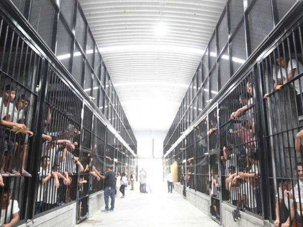 Módulo de miembros de maras y pandillas en la cárcel de Támara.