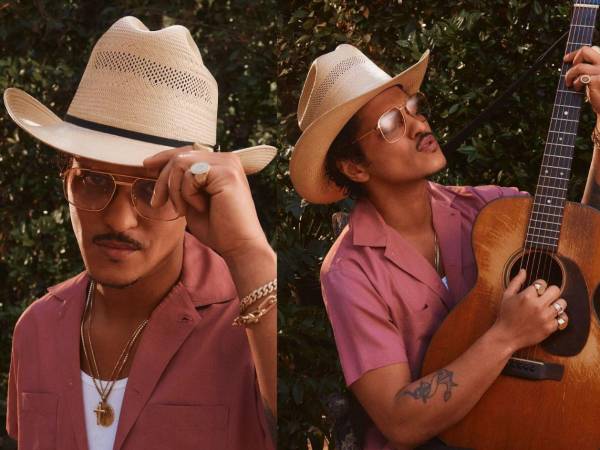 The Romantic, mantiene la estética vintage y funky que Mars ha personificado durante años.