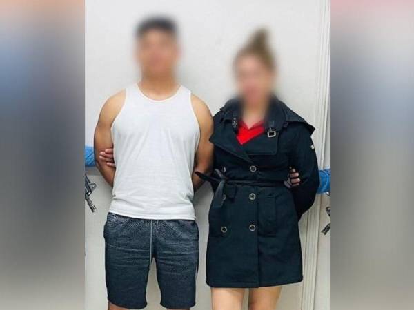 Los detenidos Juan Daniel Fonseca Becerra y María Vicenta Molina Escobar.