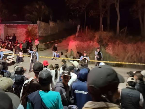 La zona fue acordonada por elementos de la Policía Nacional.