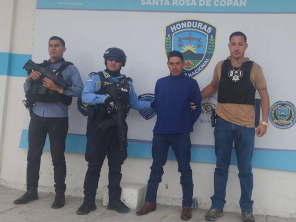 Jorge Nahún López Sarmiento fue detenido en Copán.