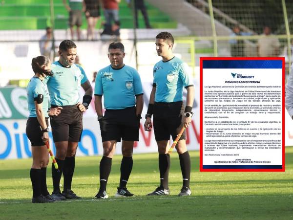 La Liga Nacional de Honduras anunció un comunicado sobre la decisión que han tomado respecto al arbitraje tras la polémica en el derbi Marathón vs Real España.
