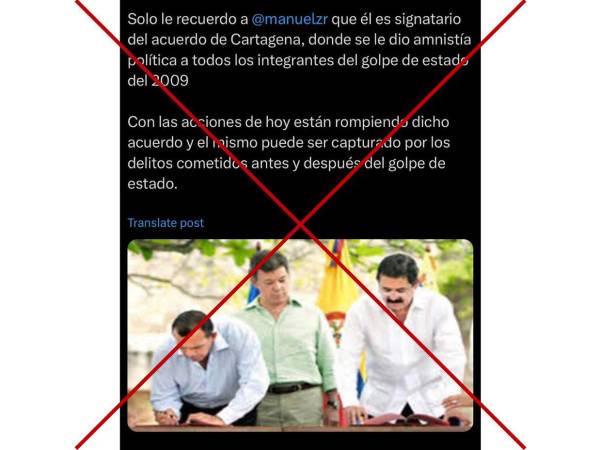 Captura de pantalla a una publicación de X hecha el 7 de enero de 2025.