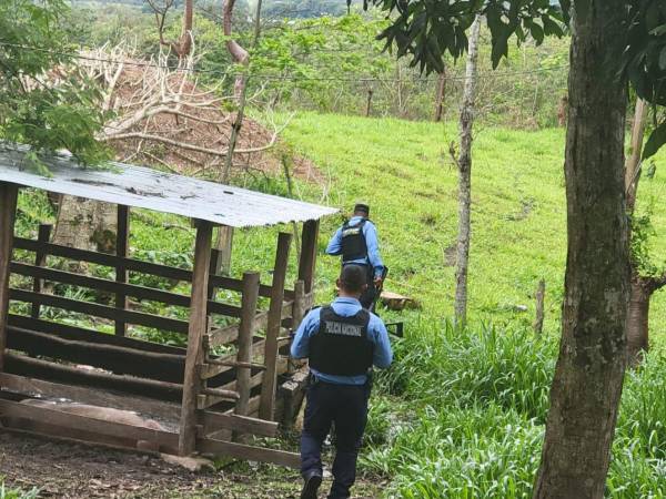 La policía llegó a corroborar una denuncia en Trojes, El Paraíso.