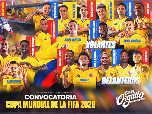 La Selección de Colombia ya tiene a sus convocados para el Mundial 2026.