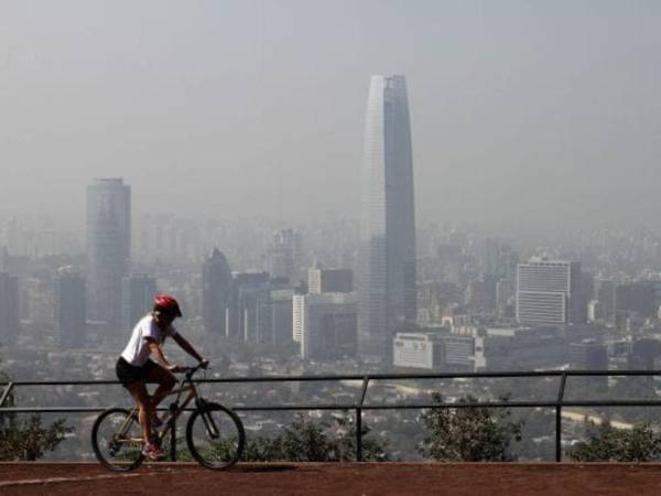 Vista panorámica de Santiago, Chile.