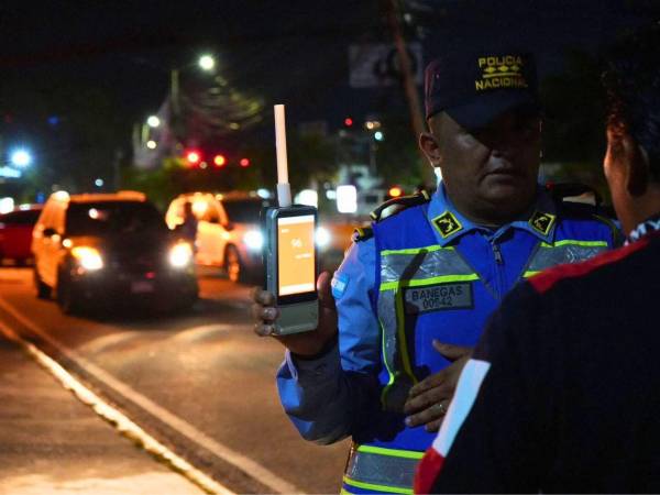 Las autoridades de la<b> DNVT </b>advierten que los operativos de control de alcoholemia se han intensificado en San Pedro Sula.