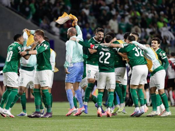 Jugadores del Palmeiras celebrando.