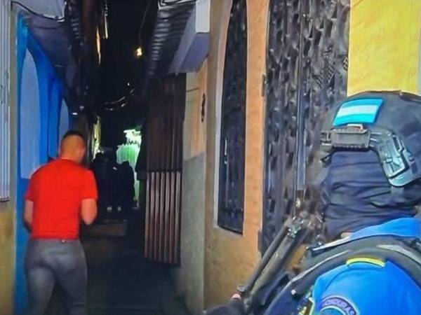 Fotografía de la escena del crrimen en Tegucigalpa.