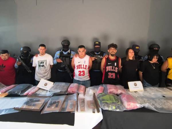 Los siete presuntos integrantes de la MS-13 fueron capturados durante un operativo en Villanueva y permanecerán en prisión preventiva en La Tolva.