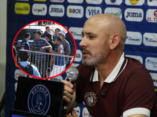 Eduardo Espinel se mostró apesarado el enfrentamiento de barras que dejó varios heridos antes del Motagua vs Olimpia.