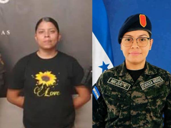 Emilia Fernanda Rodríguez Armas (izquierda) es acusada del delito de homicidio en perjuicio de Waldina Mejía Valle, infante de marina y su pareja sentimental.