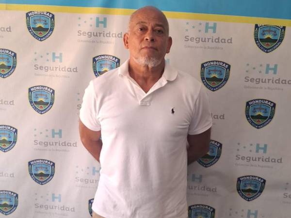 Momento de la captura de Aníbal Severo Martínez Turcios.