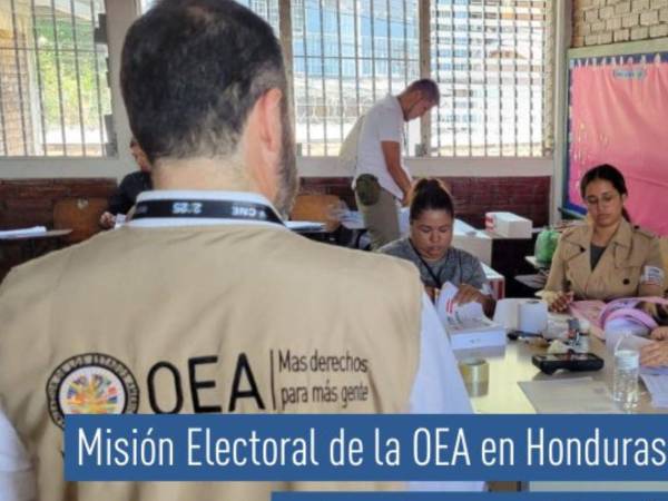 La MOE/OEA llamó a las instituciones hondureñas, especialmente a los órganos de justicia, a garantizar la seguridad de todos los funcionarios electorales.