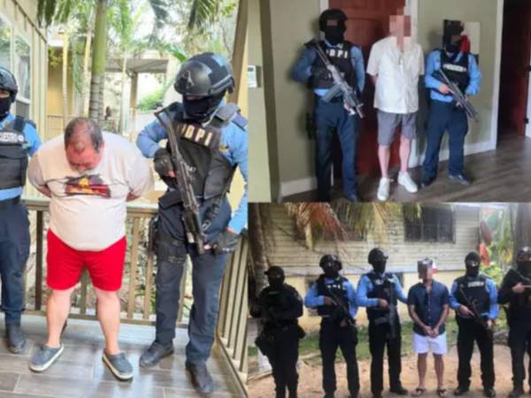 Fotografía de archivo de los cuatro implicados a la organización “Delta Teams” por la desaparición de Angie Peña.