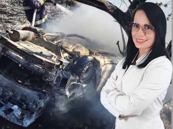 Foto inserta de la doctora hondureña Erlinda María Guifarro Sierra, quien murió en Guatemala en un misterioso accidente de tránsito.